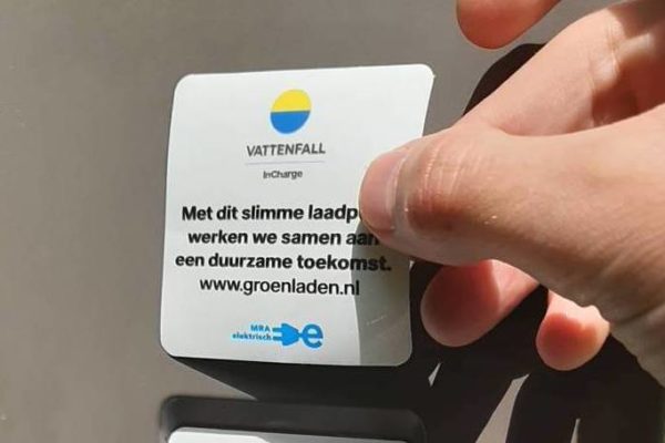 Slim laadpunt Vattenfall groen laden